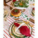 Die-cut Holiday Holly China Placemat-Hester & Cook-KP1837