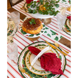 Die-cut Holiday Holly China Placemat-Hester & Cook-KP1837