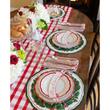Die-cut Holiday Holly China Placemat-Hester & Cook-KP1837