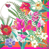 La Dolce Vita Fuchsia/Orange set of 4 napkins
