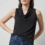 Drape Neck Sleeveless Top_Lilla P_PA3633-BLA