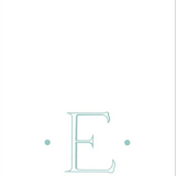 Paper Linen Boxed Guest Towel - Antique Initial in Robin's Egg Blue