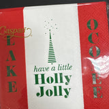 LO Have a Litte Holly Jolly  Cocktail Napkin