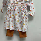 Patchwork Pumpkin Smocked Dress Set