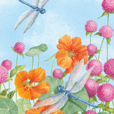 GC Dragonflies And Flowers Anniversary Card