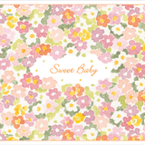 Sweet Baby Floral Pink Card