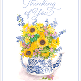 Sunflowers in Teapot Card