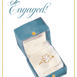 Engagement Ring Box Foil Greeting Card