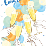 Congrats Toast Greeting Card