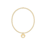 egirl Classic Gold 2mm Bracelet - Star Small Gold Disc
