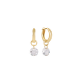 Huggie Gold 0.5" Hoop Reflection Small Charm
