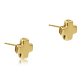 Signature Cross Stud- Gold