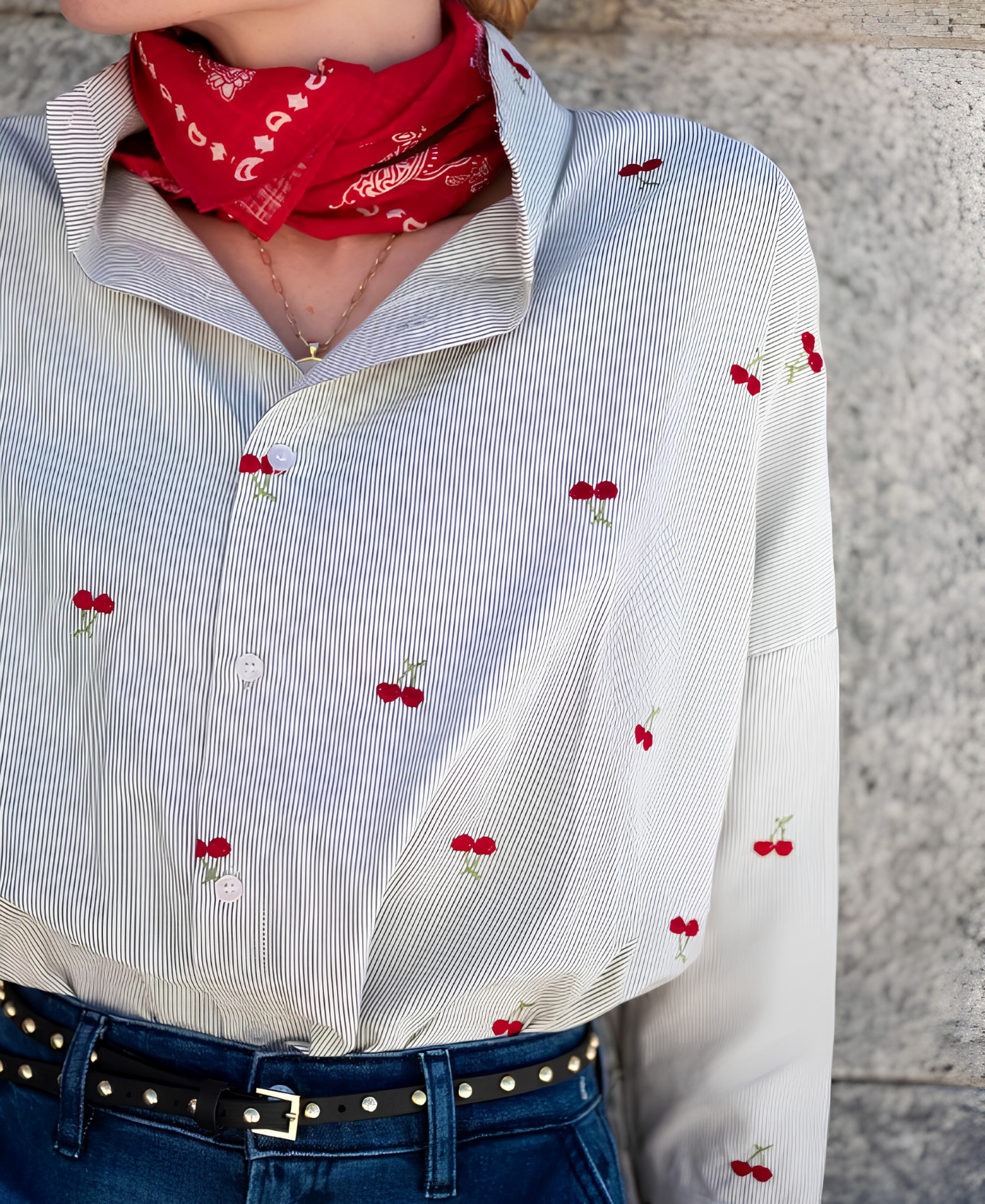Emerson Button Up Top_Voyageur_TOP-00362-COT