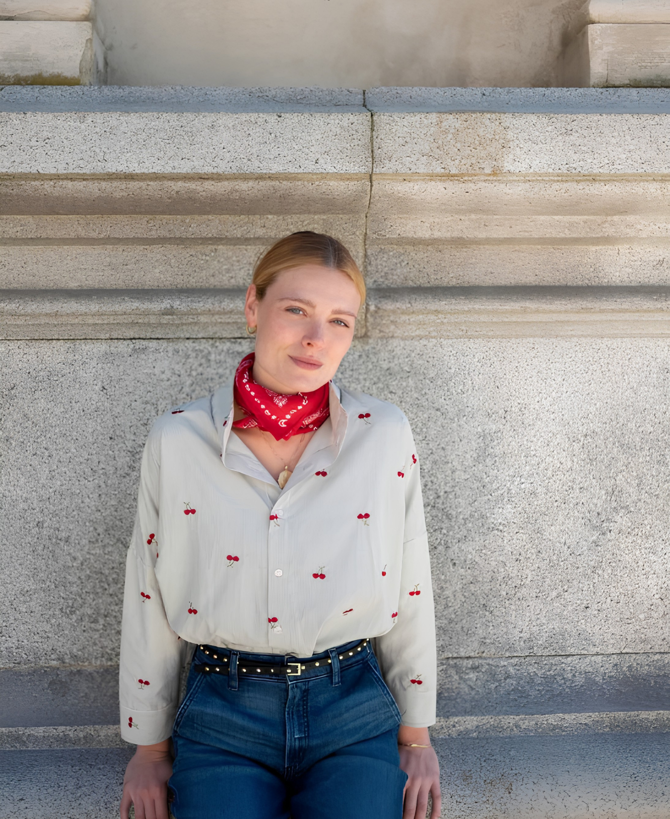 Emerson Button Up Top_Voyageur_TOP-00362-COT