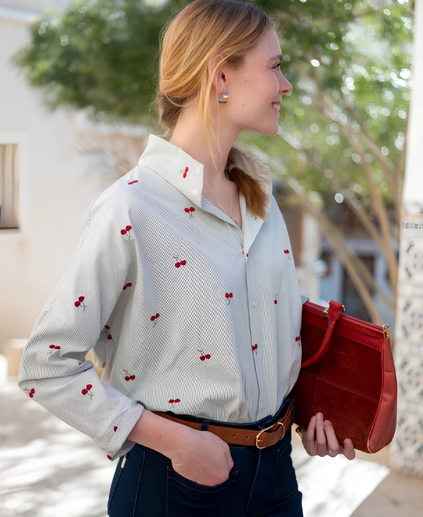 Emerson Button Up Top_Voyageur_TOP-00362-COT