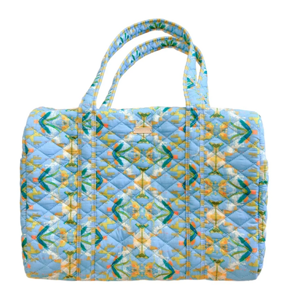 English Garden Blue Travel Duffel Bag