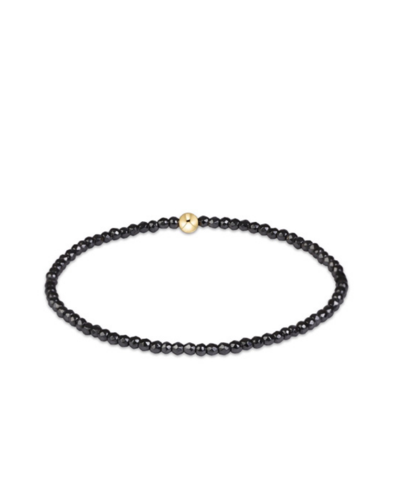 Extends Classic Faceted Hematite 2mm Bracelet-E Newton-BEXCLFHEM2