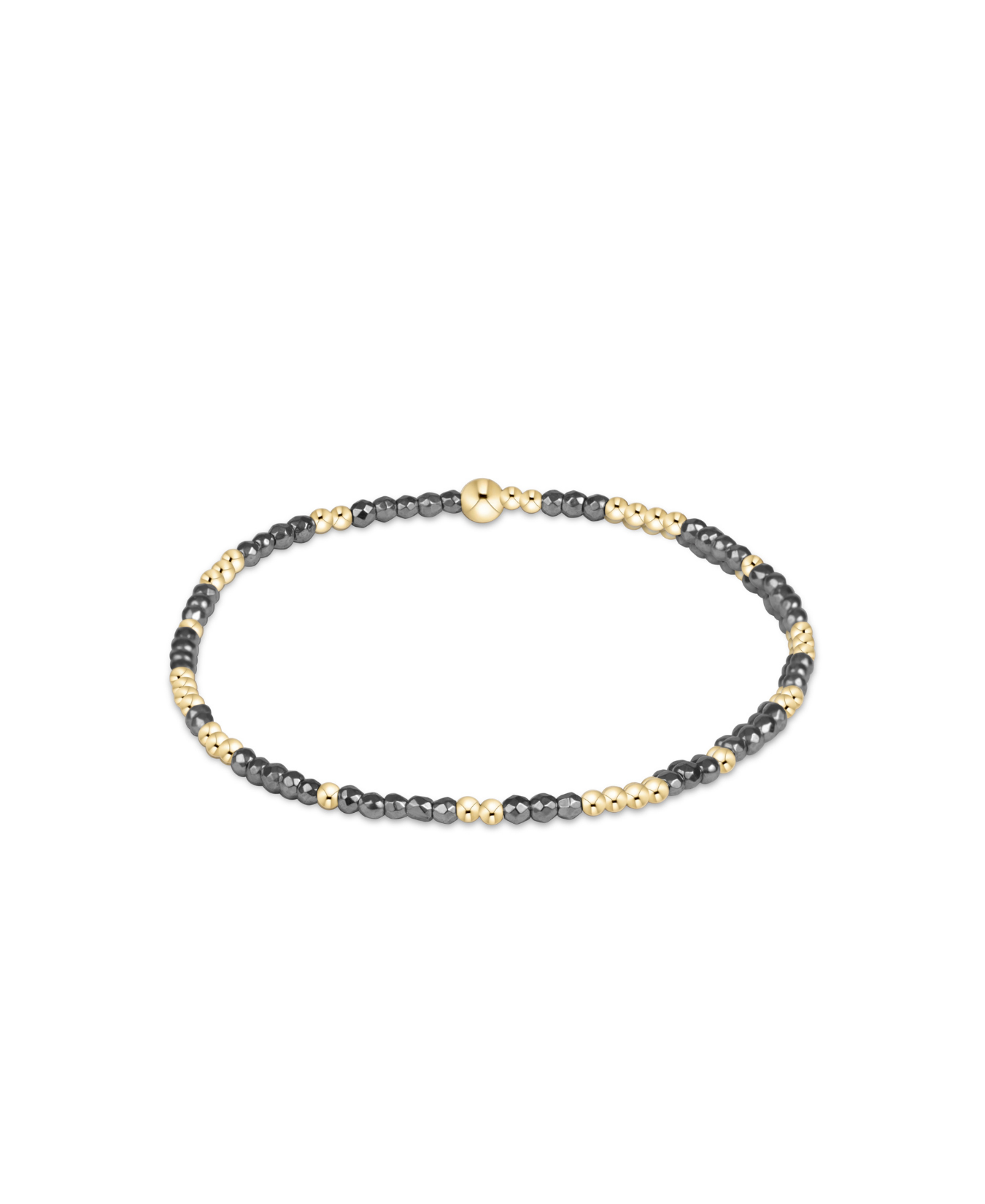 Extends Hope Unwritten Silver Faceted Hematite 2mm Bracelet-E Newton-BEXHOPUNWSILFHEM2