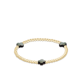 Extends Signature Cross 3Mm Gold Bracelet - Mother Of Pearl-E Newton-BEXSC3GMOPBT
