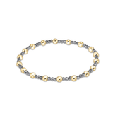 Extends Sincerity Silver Faceted Hematite 2mm Bracelet-E Newton-BEXSINSILFHEM2