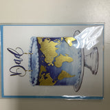 Birthday Card Dad Map Cake