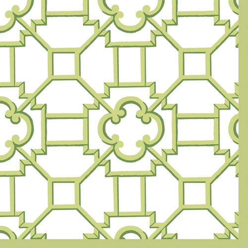 Garden Trellis Green Napkin Set of 4