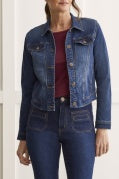 Fancy Denim Jacket w/ Pockets- Blue Moon