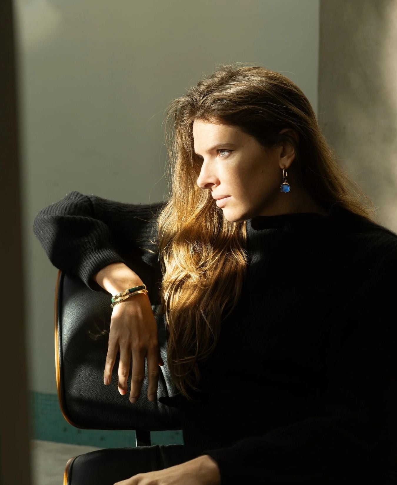 Farrier Charm Hoop Earrings-anabelAram-14111128725