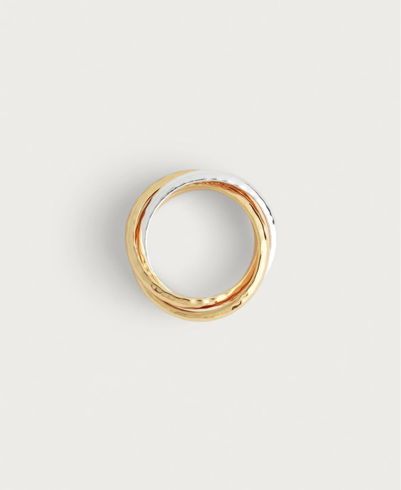 Farrier Mixed Metal Triple Band Ring-Anabel Aram