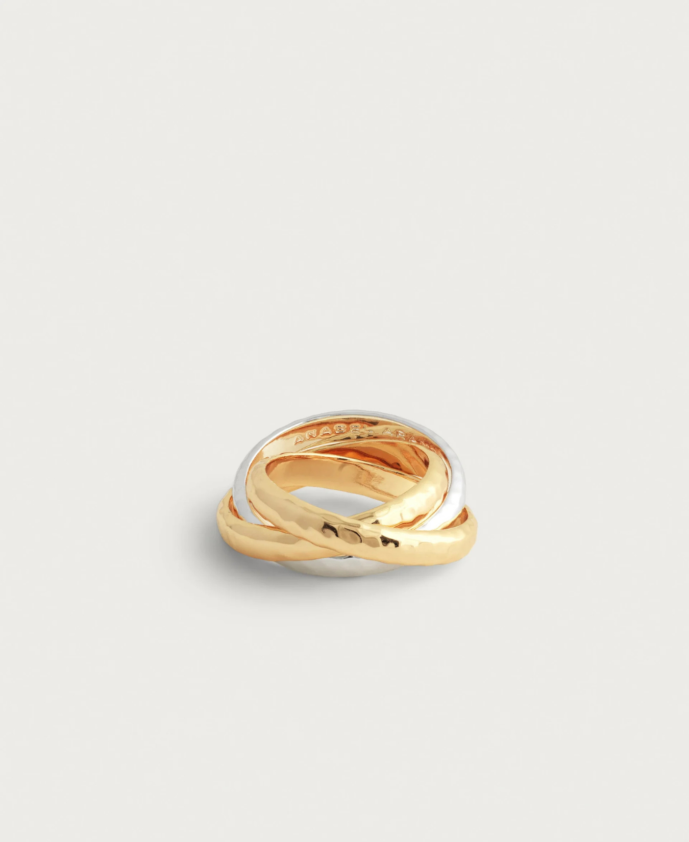 Farrier Mixed Metal Triple Band Ring-Anabel Aram