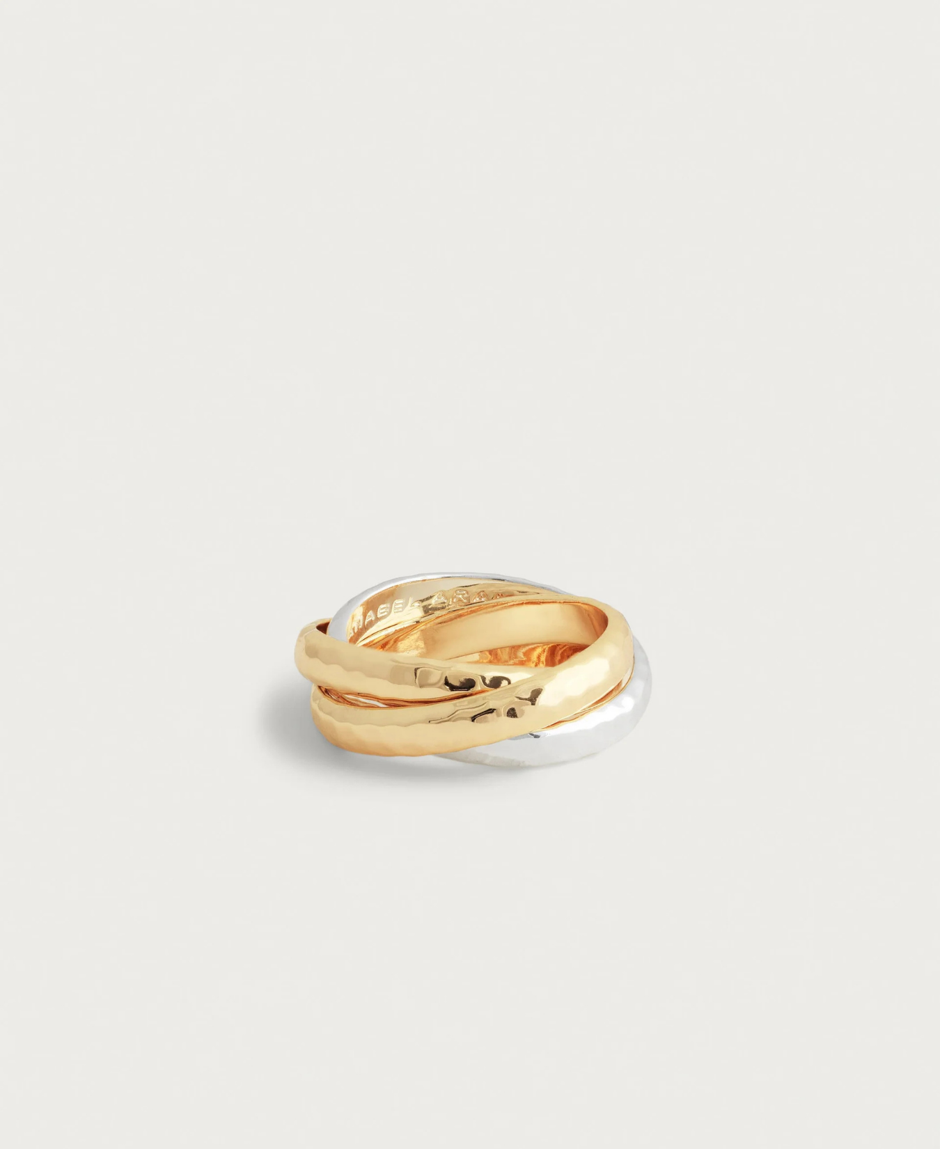 Farrier Mixed Metal Triple Band Ring-Anabel Aram