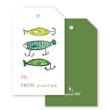 Festive Fishing Gift Tag Individual