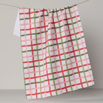 Festive Plaid Tea Towel-Geometry-TT-MF-FESTIVE-PLAID