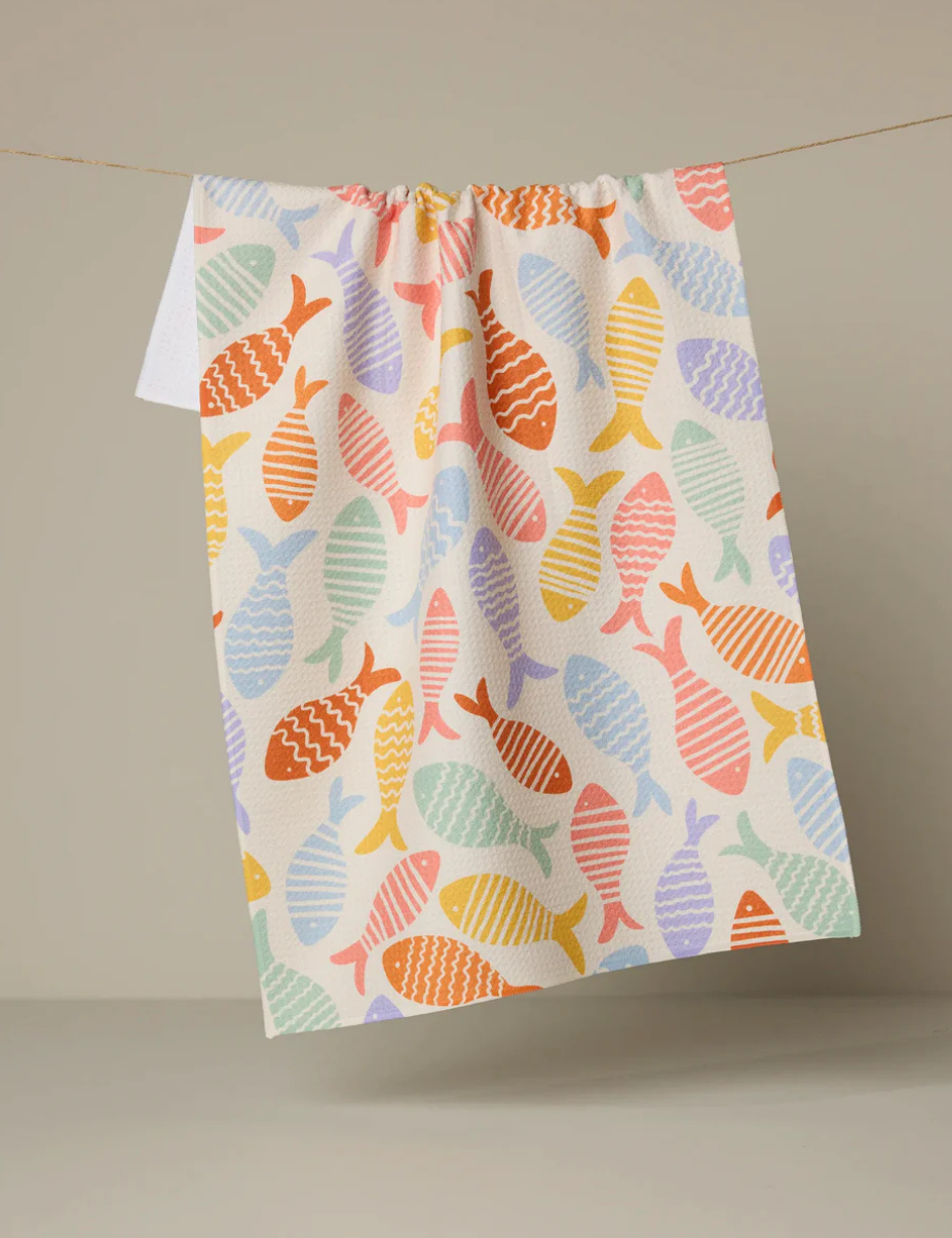 Fish Flip Tea Towel