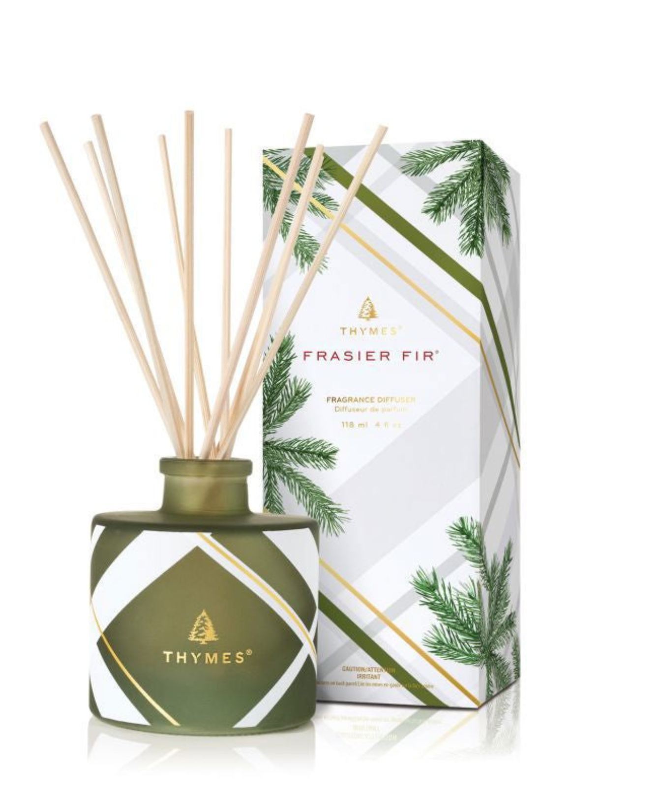 Frasier Fir Petite Reed Diffuser, Plaid_Thymes Frasier Fir_TH03545279300