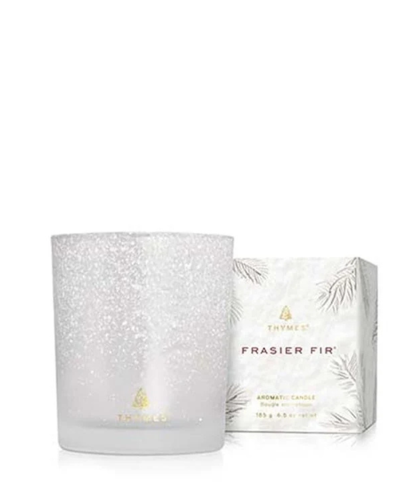 Frasier Fir Poured Candle, 6.5 oz Flocked_Thymes Frasier Fir_TH03505641500