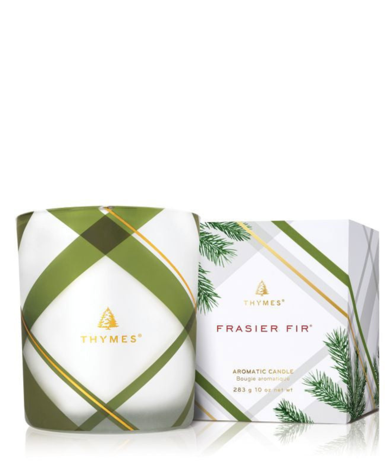 Frasier Fir Poured Candle, 6.5 oz Plaid_Thymes Frasier Fir_TH03545241500
