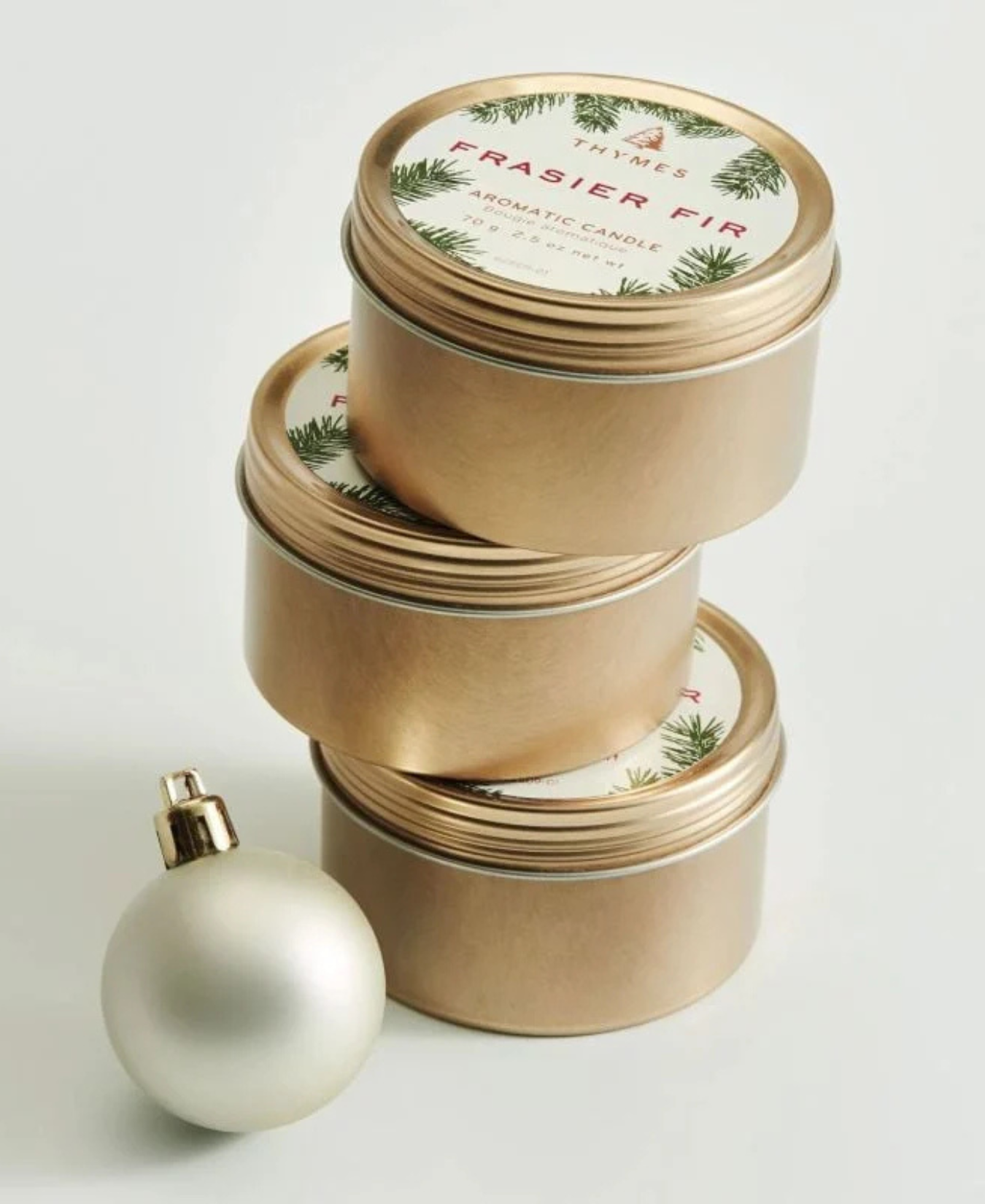 Frasier Fir Poured Candle  Travel Tin_Thymes Frasier Fir_TH03505240400