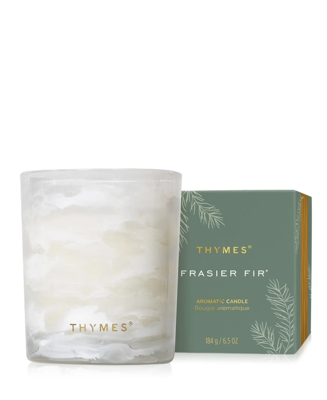 Frasier Fir Tidings Boxed Candle 6.5oz_Thymes Frasier Fir_TH03576241500