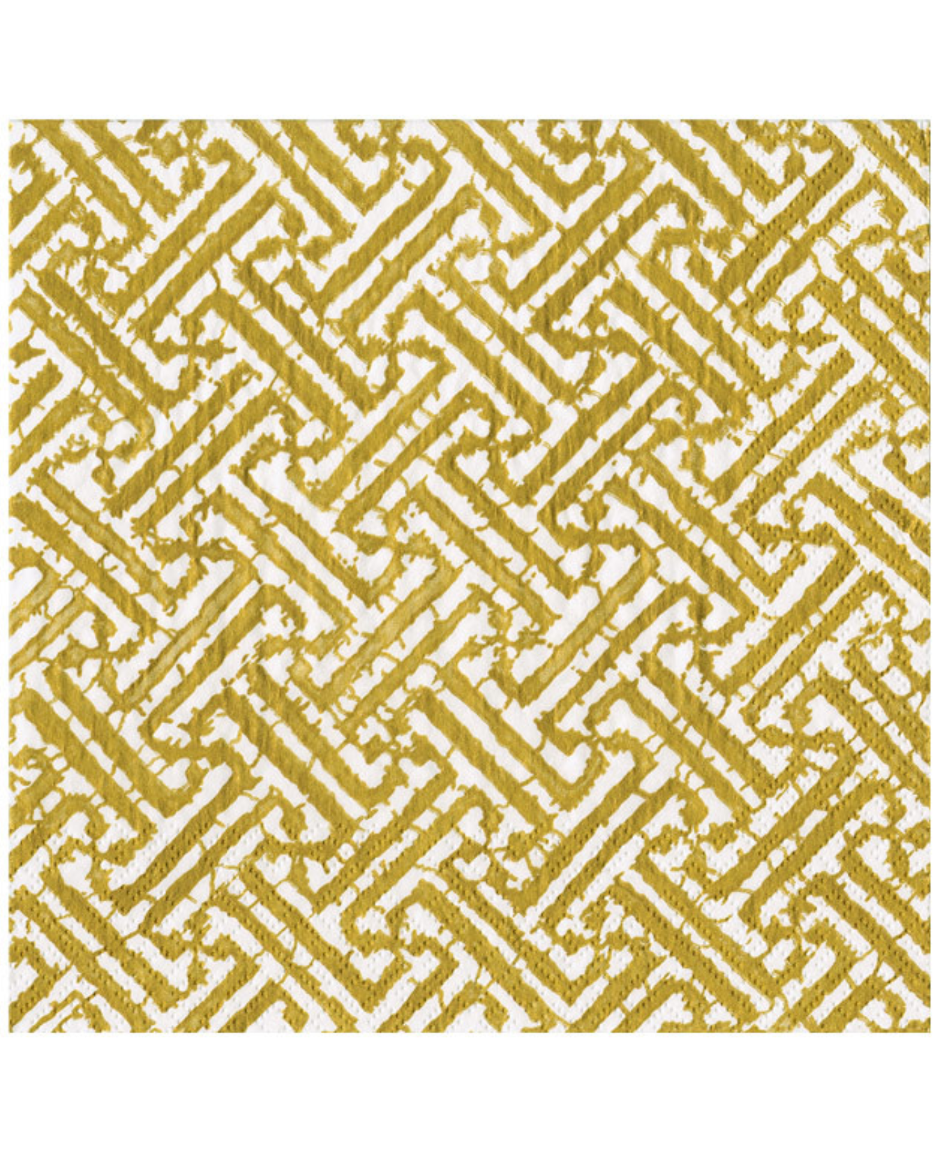 Fretwork Gold Cocktail Napkin - Package Of 20_Caspari_16454C-GOLD