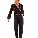 Front Fly Barrel Pant with Side Insert-Tribal-6288O-5696