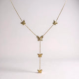 Butterfly Lariat Necklace
