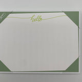 Hello Script Note Card