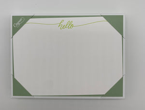 Hello Script Note Card