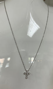 Baby Cross Necklace Silver