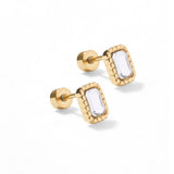 Screwback Stud Earrings | Madison Gold