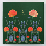 Enchanted Garden green/orange Luxury Stationery Set