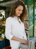 White Eyelit Embroidered Shirt