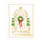 Gilded Door Foil Classic Embossed Boxed Christmas Cards-Caspari, Inc-106224