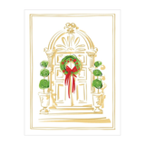 Gilded Door Foil Classic Embossed Boxed Christmas Cards-Caspari, Inc-106224